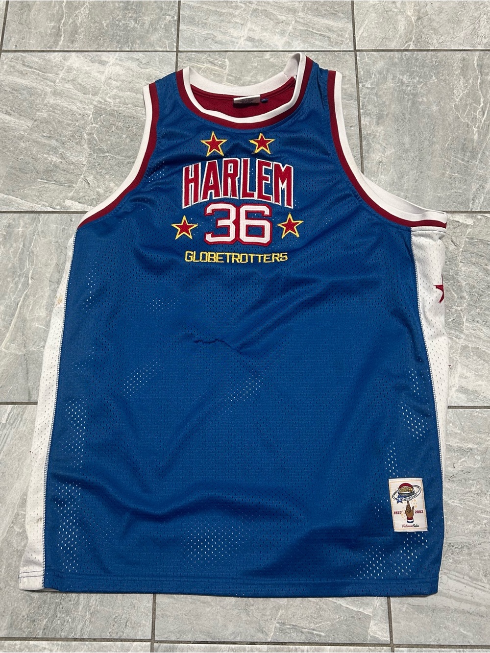 Vintage Y2K Harlem Globetrotters Meadowlark Lemon #36 FUBU 2XL Jersey